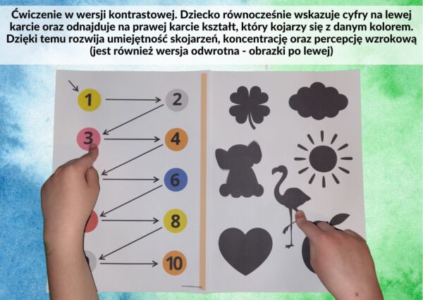 ćwiczenia oko ręka, koordynacja wzrokowo-ruchowa, koncentracja - pdf