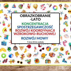 GRAPDF, OBRAZKI, LATO, SPOSTRZEGAWCZOŚĆ, KONCENTRACJA, GRA DLA DZIECI - PDF