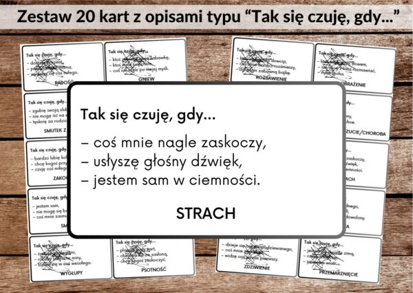 emocje, uczucia, karty emocji -pdf
