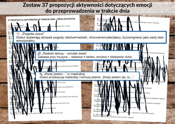 emocje, uczucia, karty emocji -pdf