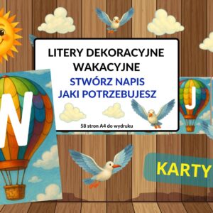 napis - wakacyjne litery - pdf