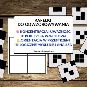 koncentracja, spostrzegawczość, logiczne myślenie i analiza wzorów, orientacja w przestrzeni, percepcja wzrokowa - pdf
