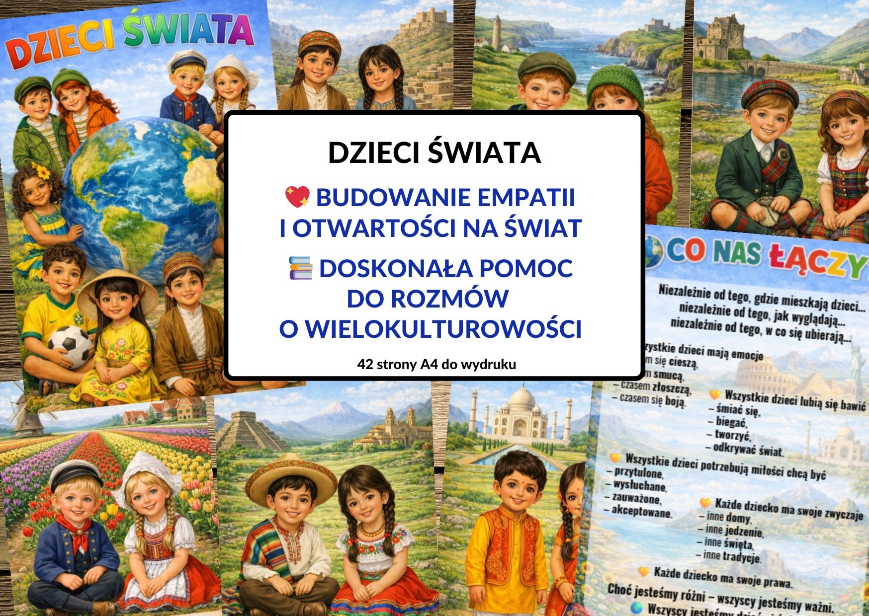 Budowanie empatii i otwartości na świat, Doskonała pomoc do rozmów o wielokulturowości, dzieci świata - pdf