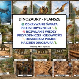 plansze, dinozaury -pdf