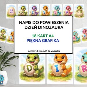 Napis - dzień dinozaura - pdf