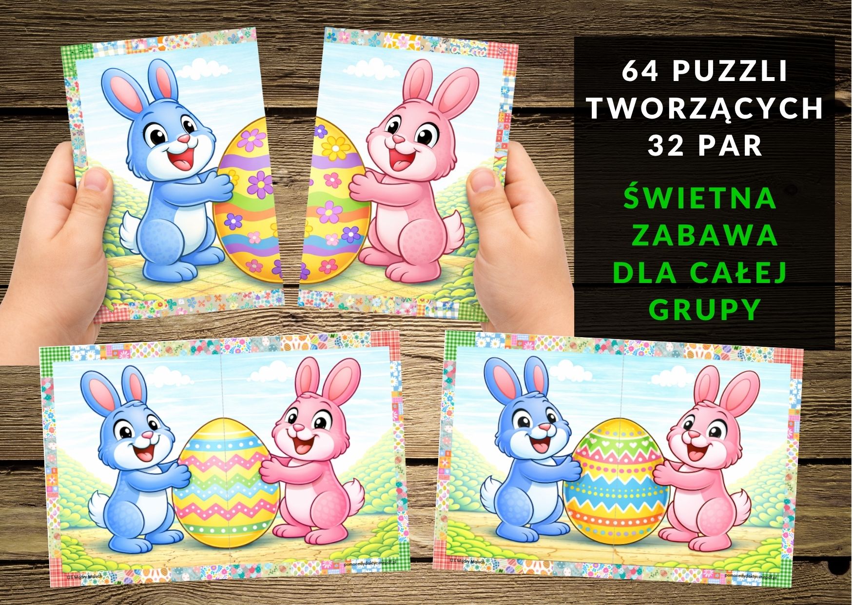 wielkanoc , karty ruchowe, karty ruchowe, zabawy wielkanocne - pdf