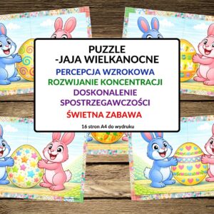 wielkanoc , karty ruchowe, karty ruchowe, zabawy wielkanocne - pdf