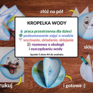 praca przestrzenna, kropelka wody - pdf