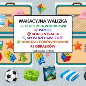 ćwiczenia percepcji wzrokowej, koncentracja, pamięć, spostrzegawczość - pdf
