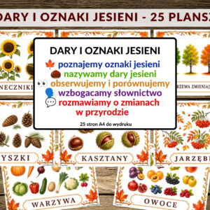 DARY JESIENI, OZNAKI JESIENI, PLANSZE JESIENNE - PDF