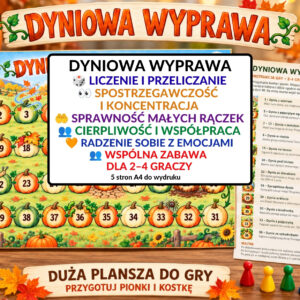 Dyniowa wyprawa, gra planszowa - pdf