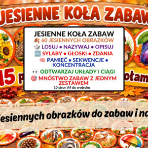 jesienne zabawy, koła jesienne - pdf