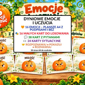 ŚWIĘTO DYNI, EMOCJE, KARTY SYTUACYJNE - PDF